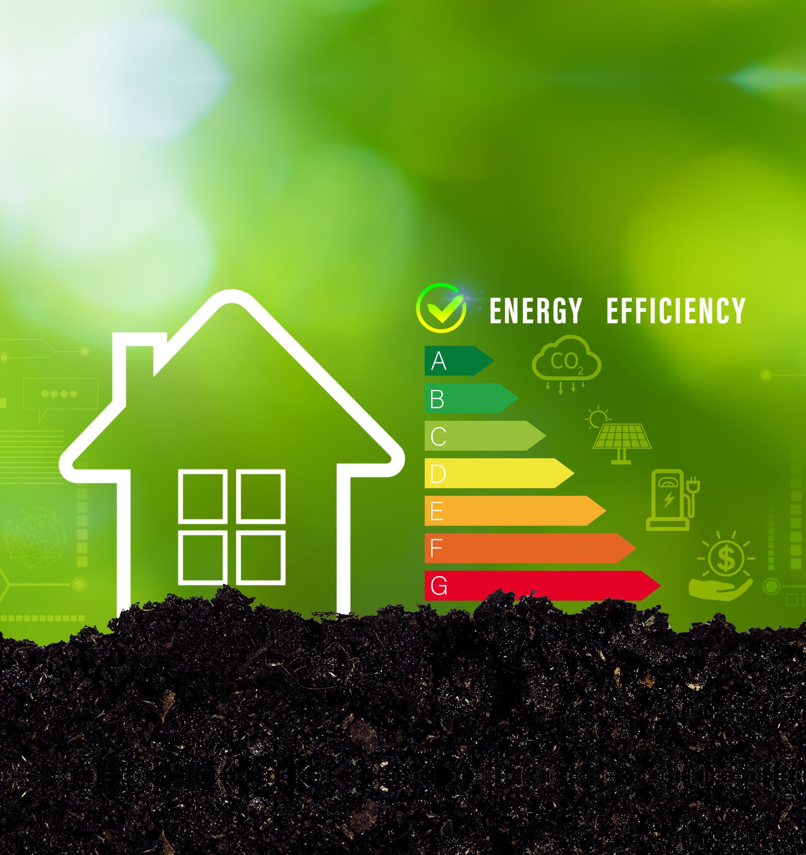 Energieeffizientes Haus mit Effizienzklasse A