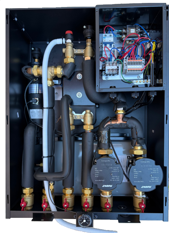 Pompă de căldură Chofu 6 kW: Modulul hidraulic, pe interior