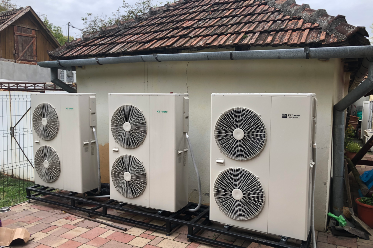 Vila Veronica: Trei pompe de căldură Chofu de 16 kW instalate la Vila Veronica