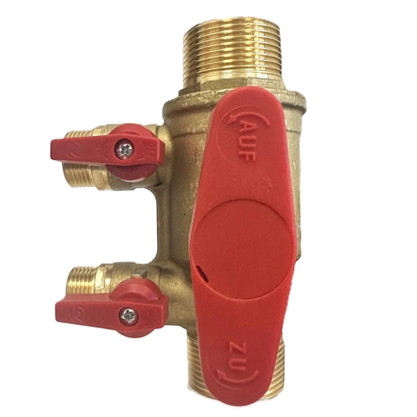 Robinet triplu 1¼″ pentru umplere, aerisire și golire